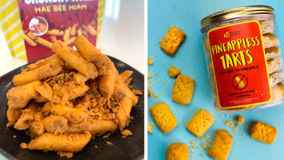 Pineapple Jam-Free Tart Taste Test, Plus Salted Egg Hae Bee Hiam & Other CNY Snacks