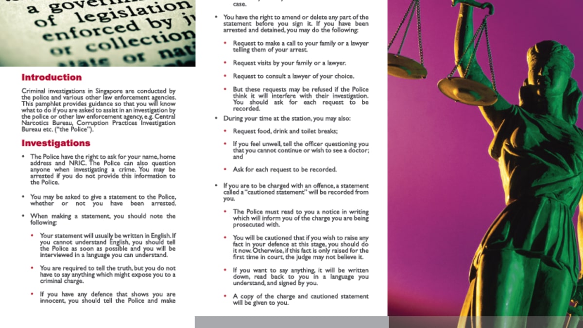 Pamphlet introduced to educate those arrested on legal rights - TODAY
