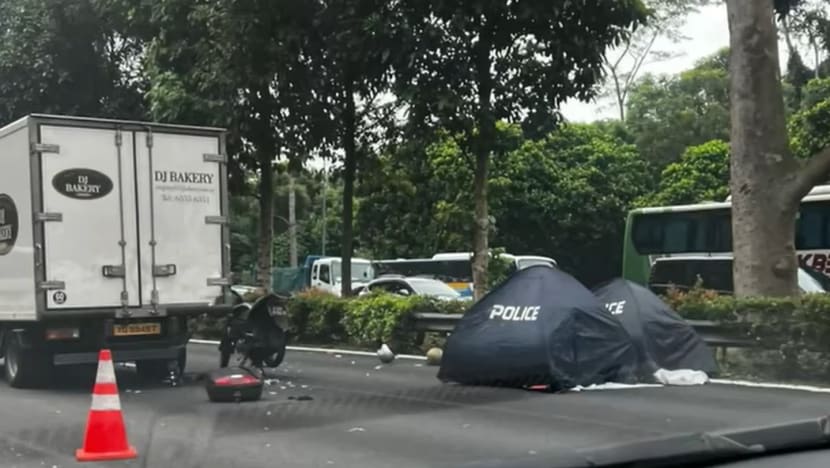 Motorcyclist, pillion rider killed in early morning BKE crash involving two lorries Motorcyclist, pillion rider killed in early morning BKE crash involving two lorries