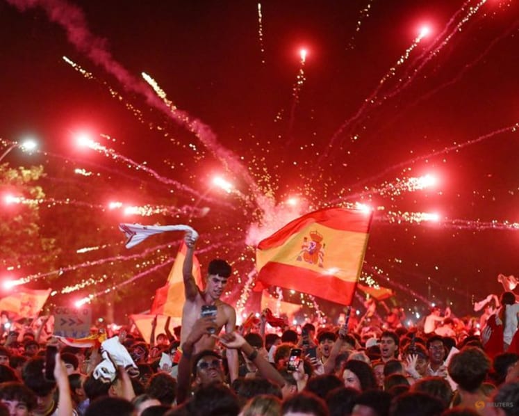 Jubilation in Spain after World Cup win