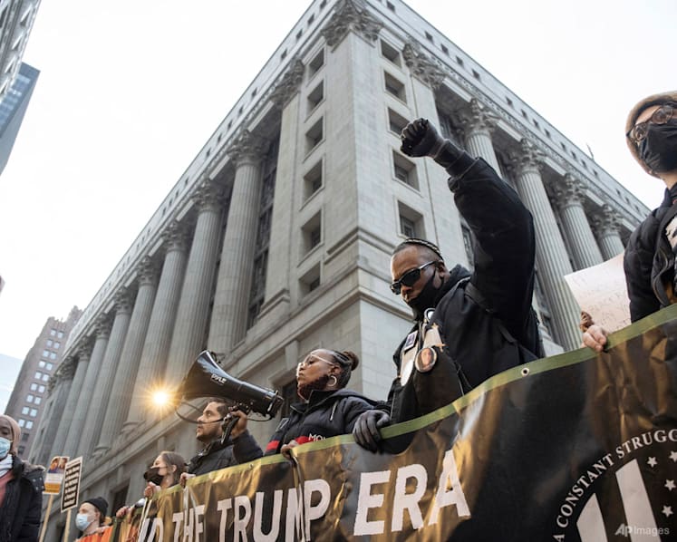 Hundreds protest Rittenhouse acquittal across US