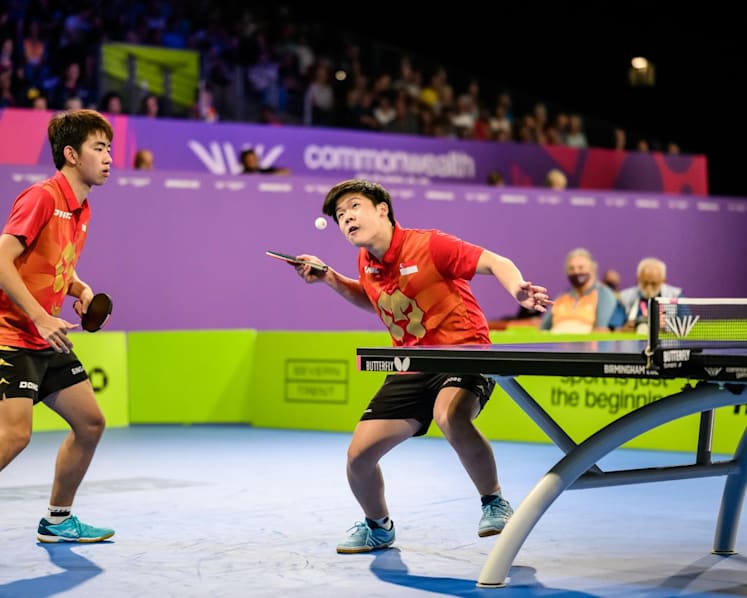 Commonwealth Games:  Silver for Singapore men's table tennis team after final defeat by India