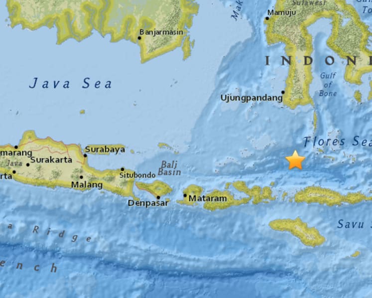 Magnitude-6.6 quake hits north-east of Raba, Indonesia: USGS