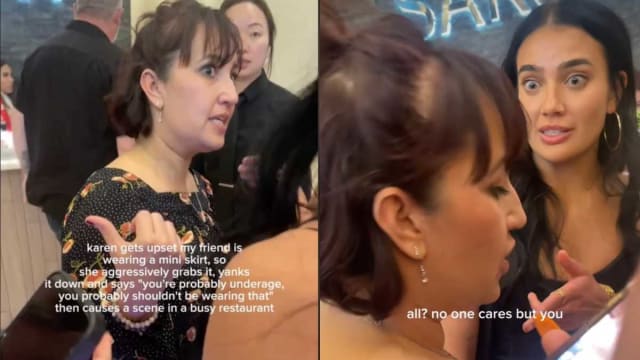 不满少女裙子过短露臀 美国妇扯她裙子被控