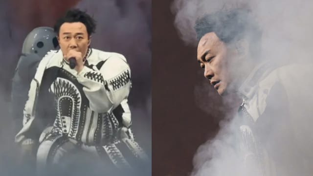 陈奕迅中国开唱撞伤额头　自嘲“中头奖”