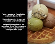 Singapore-born gelateria Tom’s Palette to close after 21 years