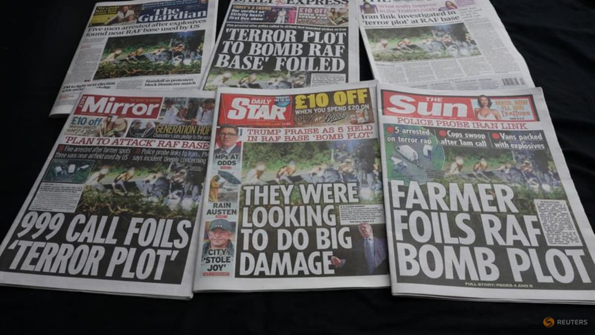 UK examines foreign state involvement in suspected airbase plot, releases suspects