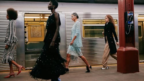 Chanel's new showman stages an ode to NYC with star-packed runway show on a real subway platform