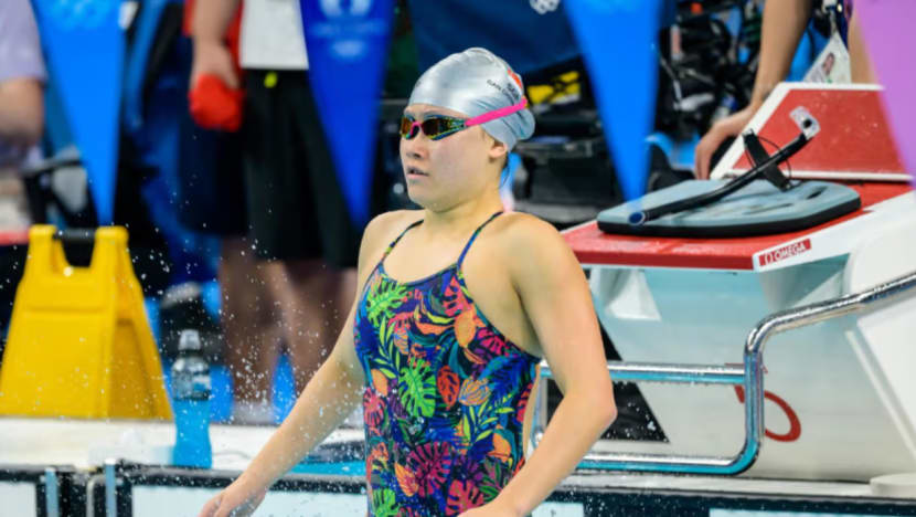 Perenang SG Gan Ching Hwee catat rekod negara baharu bagi acara 1500m di Olimpik Perenang SG Gan Ching Hwee catat rekod negara baharu bagi acara 1500m di Olimpik
