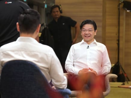 DPM Lawrence Wong speaking to the media on May 10, 2024. 