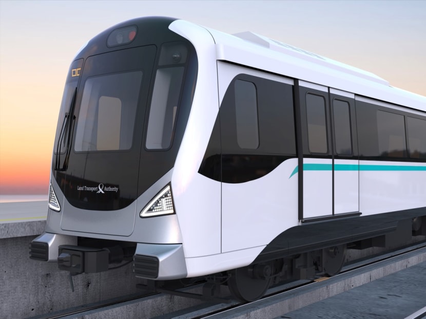 An artist's impression of the upcoming Jurong Region Line trains.