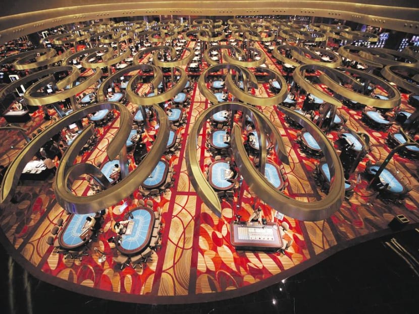 The main gambling floor of Marina Bay Sands Casino.