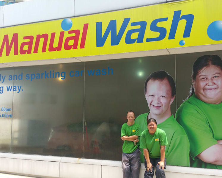 #trending: Driver applauds friendly staff at manual car wash facility run by people with intellectual disabilities