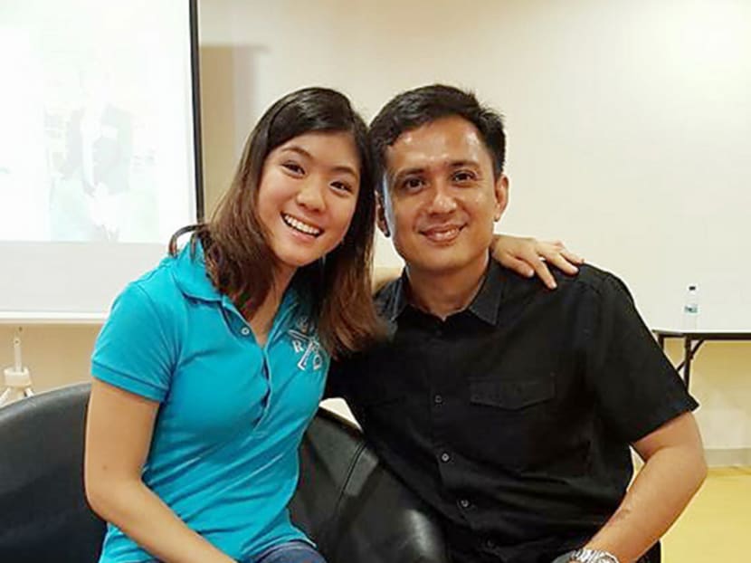 Singapore Disability Sports Council president Kevin Wong (right) with para-athlete Gemma Foo. Wong was manager of the Singapore Sports Council in 2001 and senior general manager at the Singapore Sports School until 2014. Photo: Kevin Wong’s Facebook