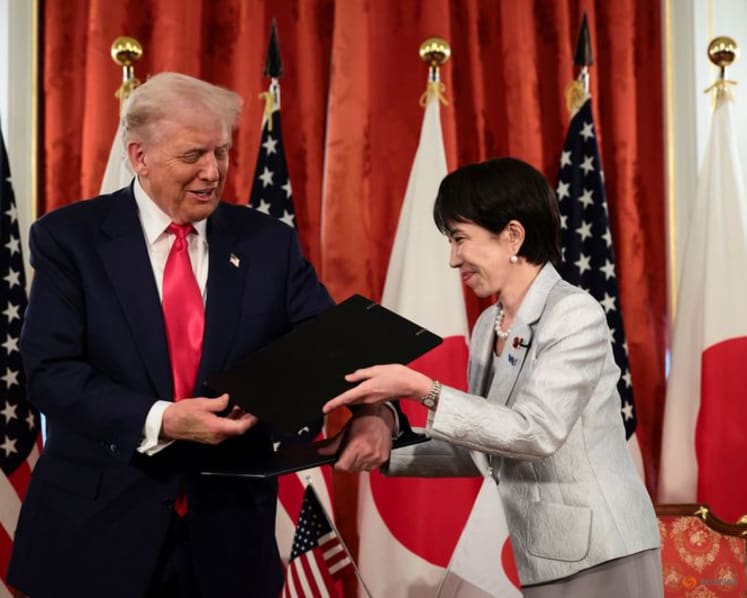 Trump lauds Japan's 'great' female leader, inks rare earths deal