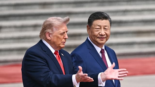习近平迎接特朗普 中美领导人会谈登场