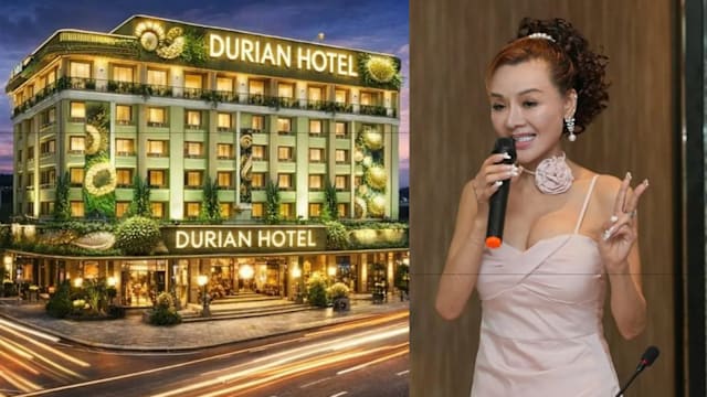 叶子楣马来西亚投资酒店，开放住客吃榴梿