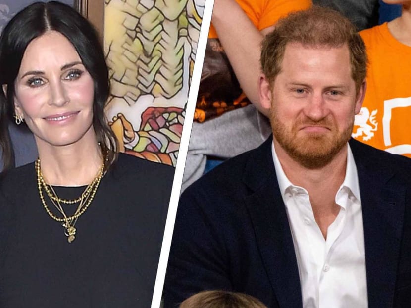 Courteney Cox Reacts To Prince Harry Claim That He Had Mushrooms At Her House: "I Definitely Wasn't Passing Them Out"