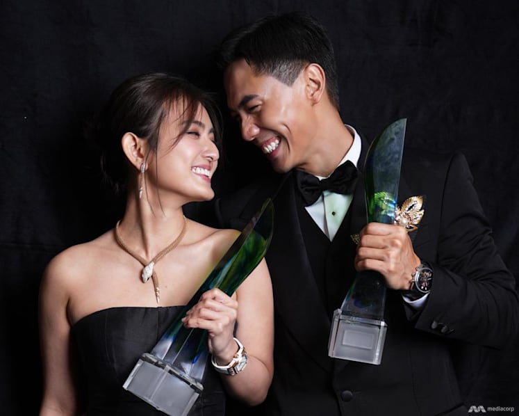First-time Star Award winner Nick Teo admits voting for himself, is happier to see wife Hong Ling win