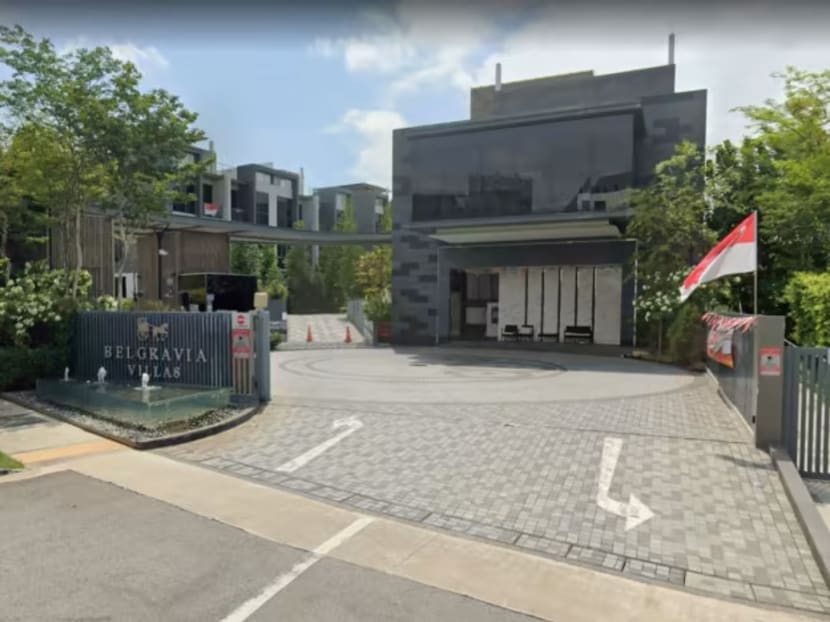 A screengrab from Google Maps showing Belgravia Villas.