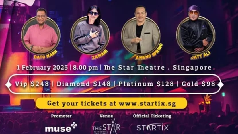 4 vokalis rok "otai" kongsi pentas di SG, 1 Feb