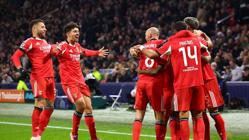 Benfica win first Champions League points but Ajax remain bottom