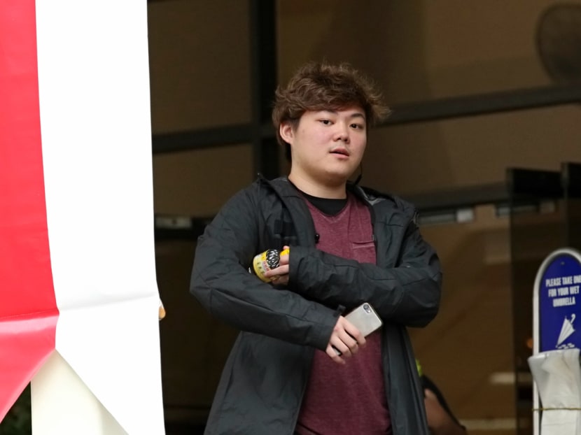 Zhang Jinlu, 21, one of the Chinese students who was involved in cheating during the O Level exams allegedly assisted by tutors and the Principal of Zeus Education Centre. He took to the witness stand on Wednesday (Aug 1).