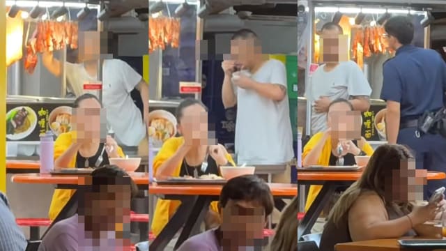 醉汉深夜大闹咖啡店 闯烧腊摊自取食物