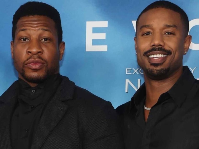 Jonathan Majors and "Best Buddy" Michael B Jordan Discuss "Girl Troubles" On The Set Of Creed III