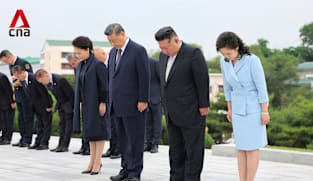 Xi Jinping, Kim Jong Un visit China-DPRK Friendship Tower in Pyongyang | Video
