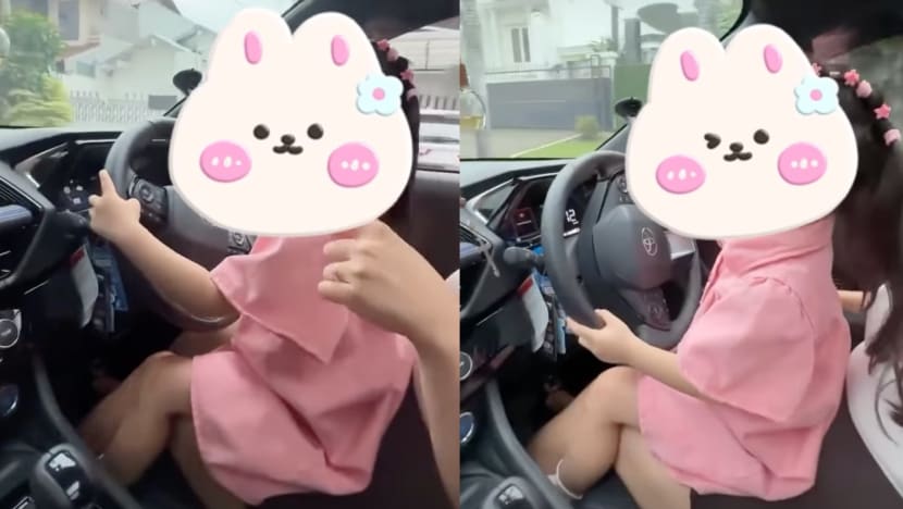 Woman Gives 5-Year-Old Daughter Driving Lessons