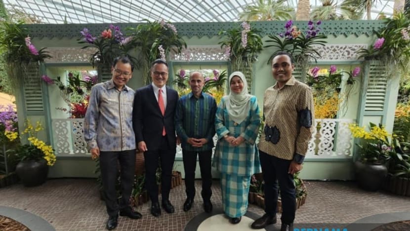 Pameran 600 orkid Taman di Pesisiran rai 60 tahun hubungan diplomatik SG-Malaysia