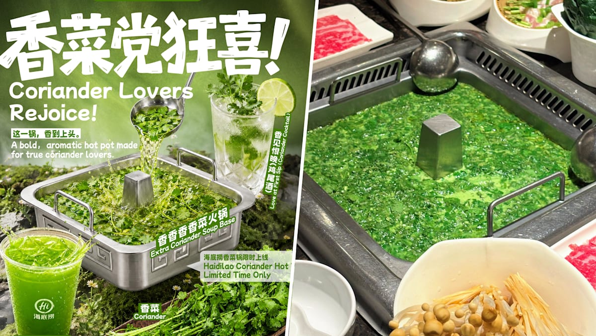 Haidilao Singapore's Coriander-Themed Menu Stars The Herb In Hotpot Broth, Cocktails & More