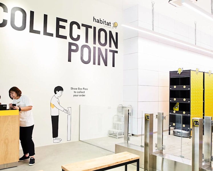 How To Shop & Eat Without Talking To Humans At Honestbee’s High-Tech Grocery & Dining Concept Habitat