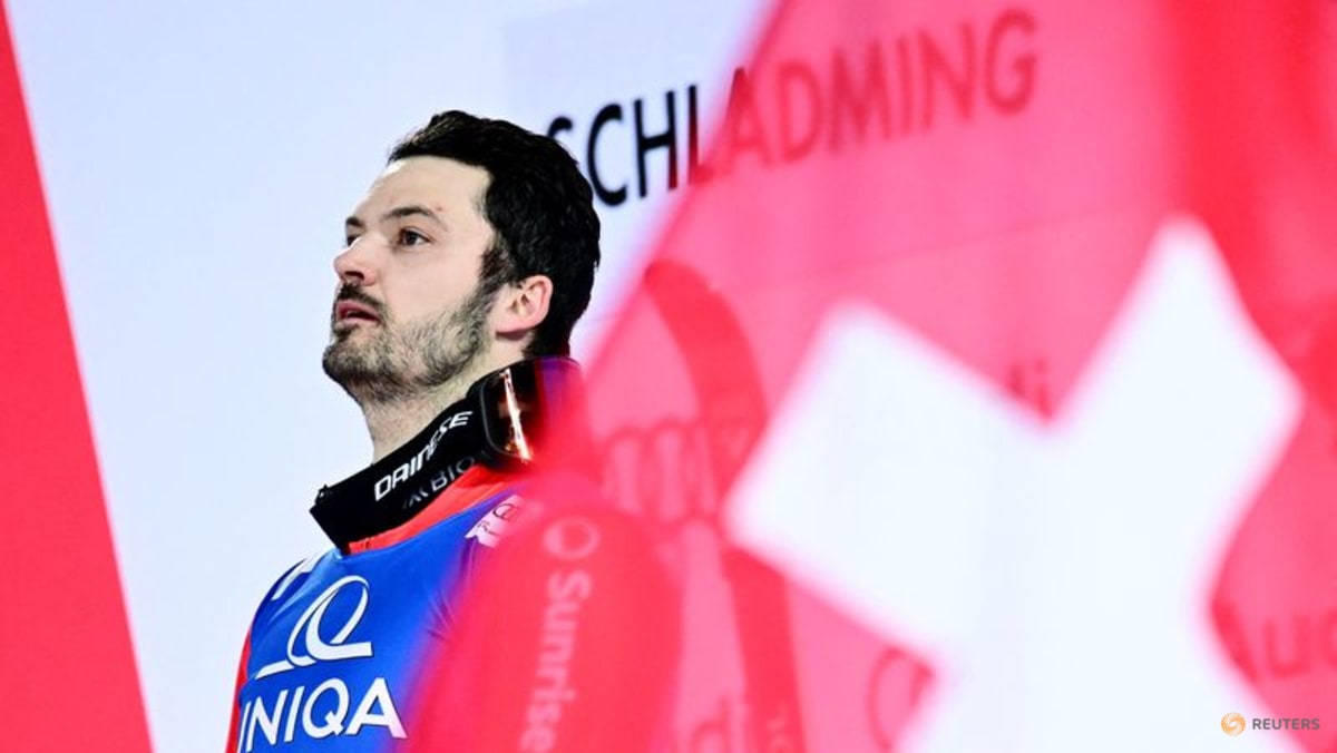 Alpine skiing-Swiss Meillard wins giant slalom under Schladming lights