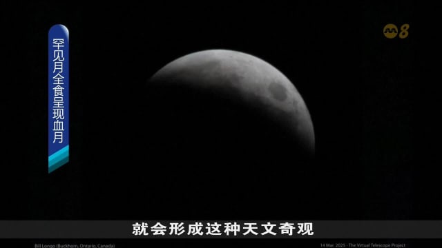 罕见月全食今天凌晨出现 血月高挂夜空