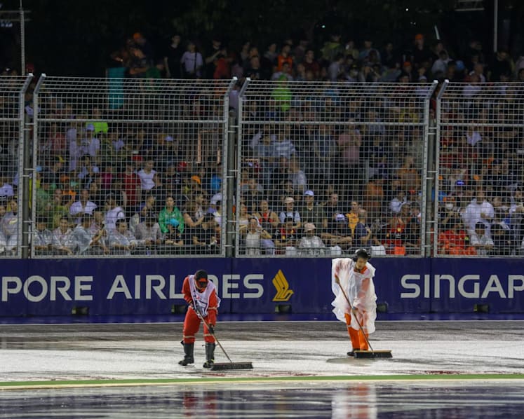 Singapore F1 night race 2022: Wet weather brings thrills and spills, fails to dampen fans' spirits
