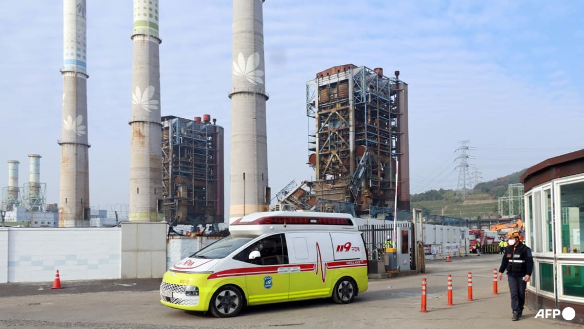 South Korea rescuers recover third body after power plant collapse, media reports say South Korea rescuers recover third body after power plant collapse, media reports say