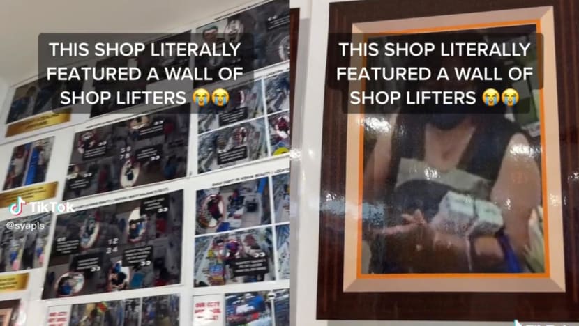 #trending: ‘Wall of shame’ of alleged shoplifters in Yishun shop amuses netizens, but some ask if it is appropriate