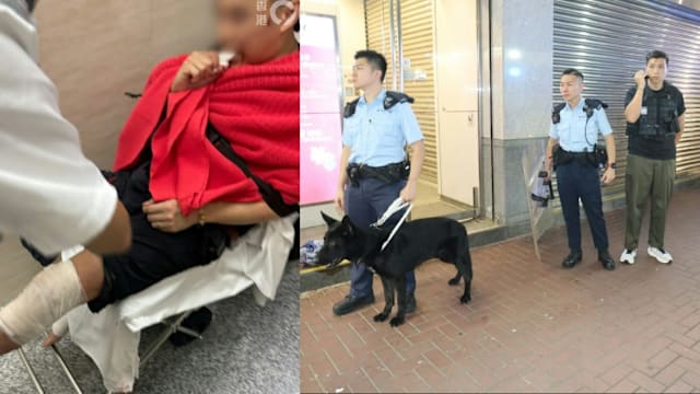 香港海关缉毒遇袭酿三伤 男子持刀行凶后爬窗逃