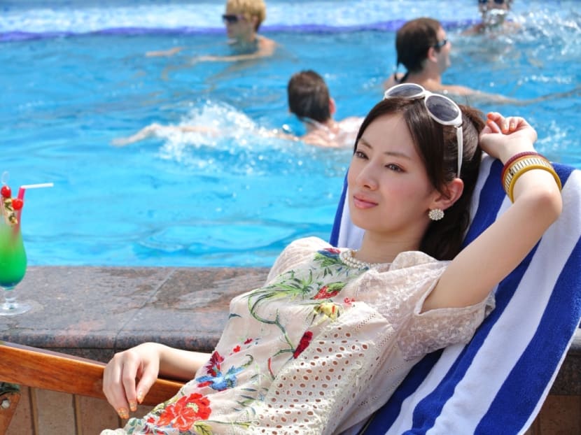 Keiko Kitagawa plays Reiko Hosho, a rookie detective who's actually a wealthy heiress.