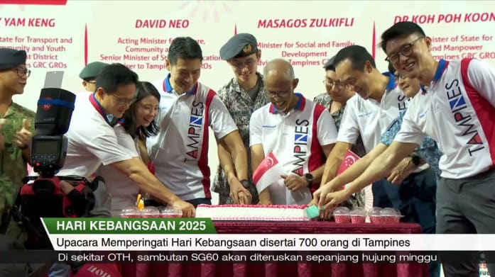 Hari Kebangsaan 2025 - Di Hab Tampines Kita (OTH), kira-kira 700 penduduk Tampines raikan SG60