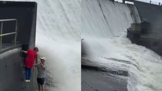 无视旁人劝阻 香港两登山客闯排洪水坝危险区打卡引批评
