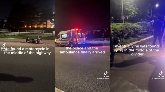 摩托车骑士失控抛飞 遗体在分界堤被发现