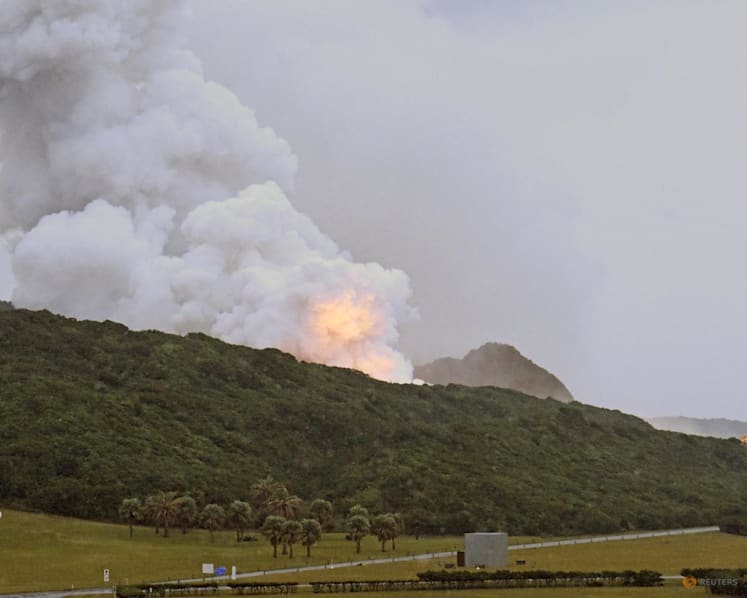 Japan's space agency halts Epsilon S rocket engine test after large fire at site