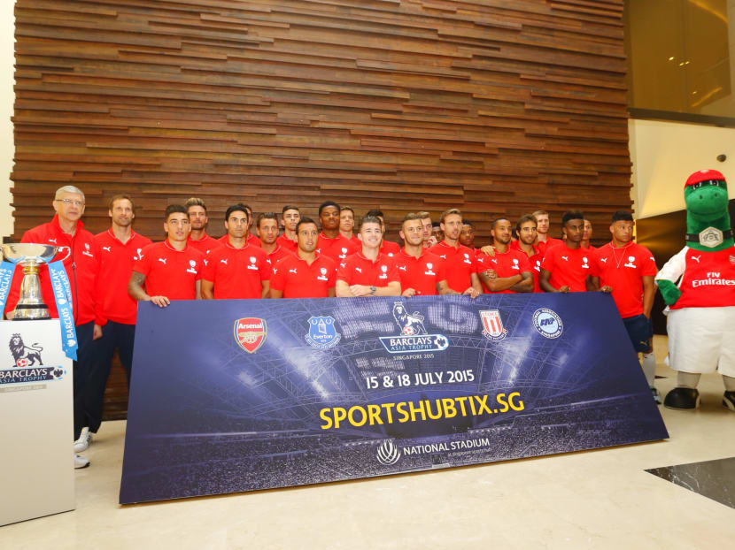 Arsenal, Everton land in S’pore