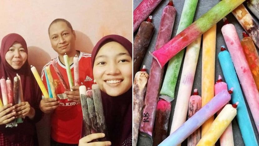 COVID-19 tidak patahkan semangat berniaga keluarga ini; aiskrim air batu ikat buatan sendiri laris dijual!