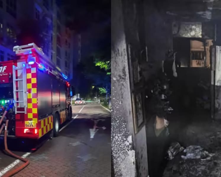 5 people, including 3 children, taken to hospital after Sengkang flat fire