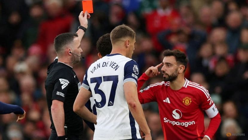 Man United captain Fernandes has red card rescinded Man United captain Fernandes has red card rescinded