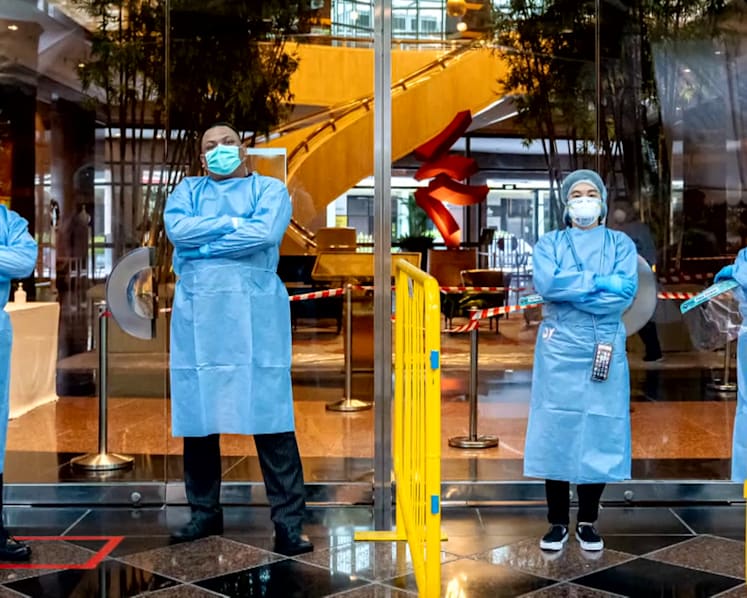 How does a luxury hotel turn itself into a stay-home notice facility? Behind the scenes at the Conrad Centennial